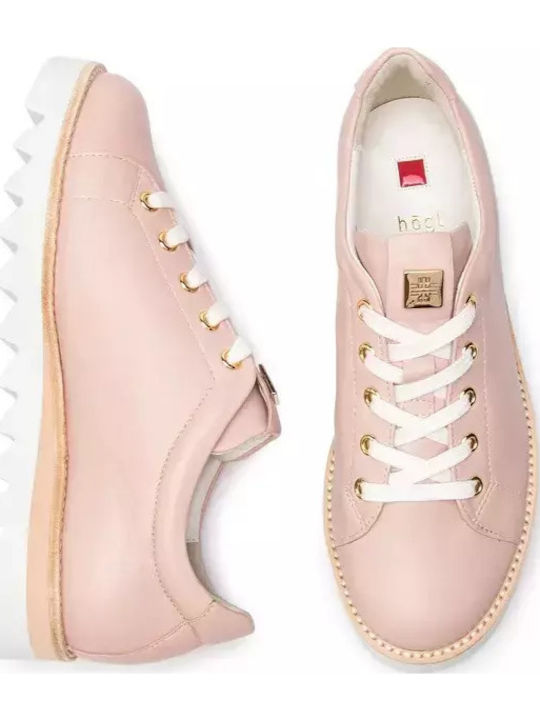 Hogl Women's Pink Salmon Leather Shoes