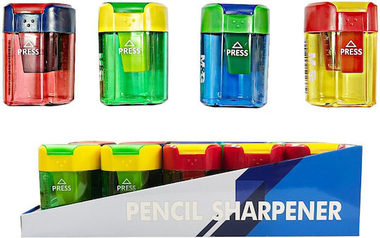 M&G Kunststoff Doppelt Anspitzer Fassförmig (Μiverse Farben) 1Stück