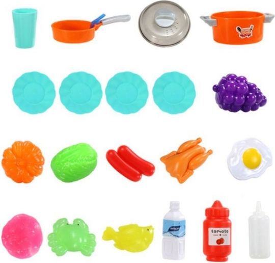 Kinderküche Geräusche LED Lichter Ecotoys HC493096 Blau