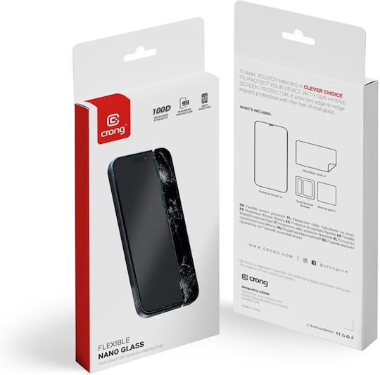 Crong Tempered Glass Black (iPhone 15)