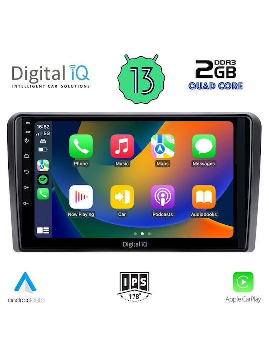 Digital IQ Car Audio System 2DIN (Bluetooth/USB/AUX/WiFi/GPS/Apple-Carplay/Android-Auto) with Touch Screen 9"