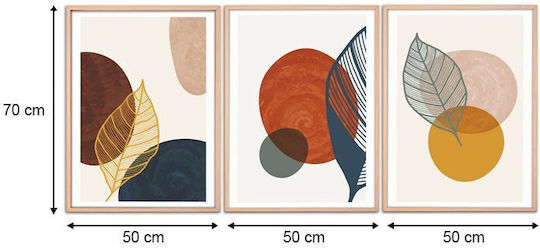 Megapap Circles Wooden 50x70 cm