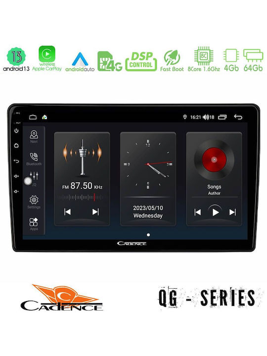 Cadence Car-Audiosystem 2DIN (Bluetooth/USB/WiFi/GPS/Apple-Carplay/Android-Auto) mit Touchscreen 9"