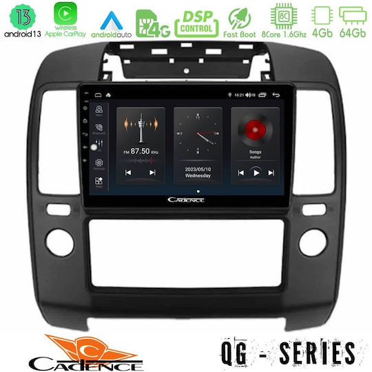 Cadence Ηχοσύστημα Αυτοκινήτου για Nissan Navara / Pathfinder 2006-2011 με A/C (Bluetooth/USB/WiFi/GPS/Apple-Carplay/Android-Auto) με Οθόνη Αφής 9"