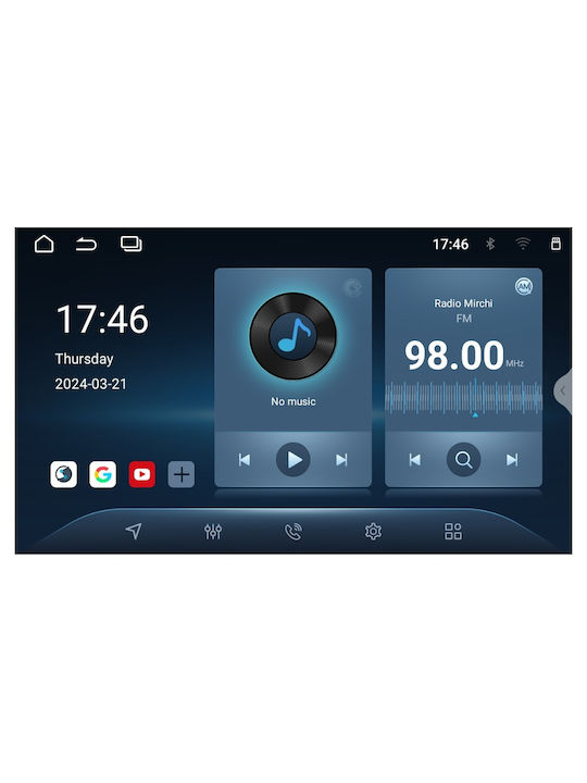 Bizzar Sistem Audio Auto 2DIN (Bluetooth/USB/WiFi/GPS/Android-Auto) cu Ecran Tactil 6.9"