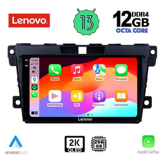 Lenovo Ηχοσύστημα Αυτοκινήτου για BMW X1 / X3 / X4 Mazda CX-7 2006-2012 (Bluetooth/USB/AUX/WiFi/GPS/Apple-Carplay/Android-Auto) με Οθόνη Αφής 9"