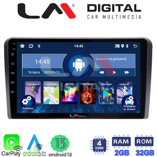 LM Digital Ηχοσύστημα Αυτοκινήτου για Ford Transit / Tourneo / Transit Custom / Tourneo Custom / Tourneo Courier / Courier / Transit Courier 2018 (Bluetooth/USB/WiFi/GPS/Apple-Carplay/Android-Auto) με Οθόνη Αφής 9"