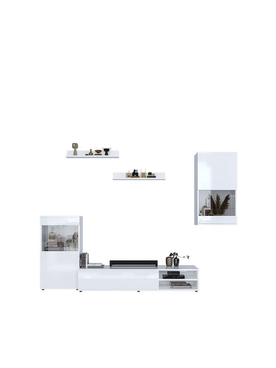 Planeta Living Room TV Unit White L200xW42xH186cm