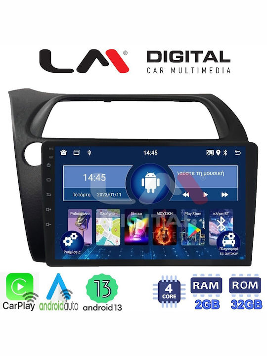 LM Digital Car-Audiosystem für Honda Bürgerlich 3/5D 2006-2012 (Bluetooth/USB/WiFi/GPS) mit Touchscreen 9"