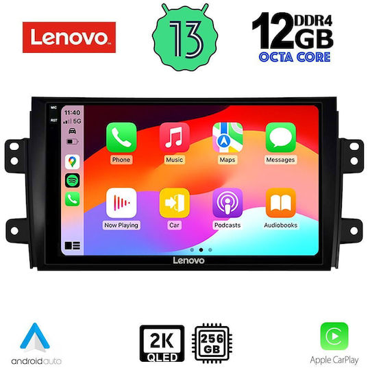 Lenovo Ηχοσύστημα Αυτοκινήτου για Fiat Sedici Suzuki SX4 BMW X1 / X3 / X4 2005-2013 (Bluetooth/USB/AUX/WiFi/GPS/Apple-Carplay/Android-Auto) με Οθόνη Αφής 9"