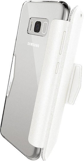 X-Doria Engage Folio Brieftasche Synthetisches Leder Weiß (Galaxy S8+)