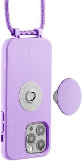 Just Elegance PopGrip Back Cover Silicone Lavender (iPhone 14 Pro)