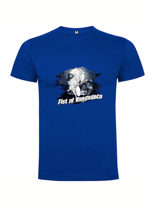 Vengeful Batman: Urban Fury T-shirt Batman Blue Cotton