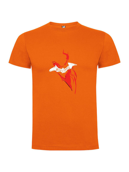 Miller's Batman Creative Emblem T-shirt Batman Orange Cotton