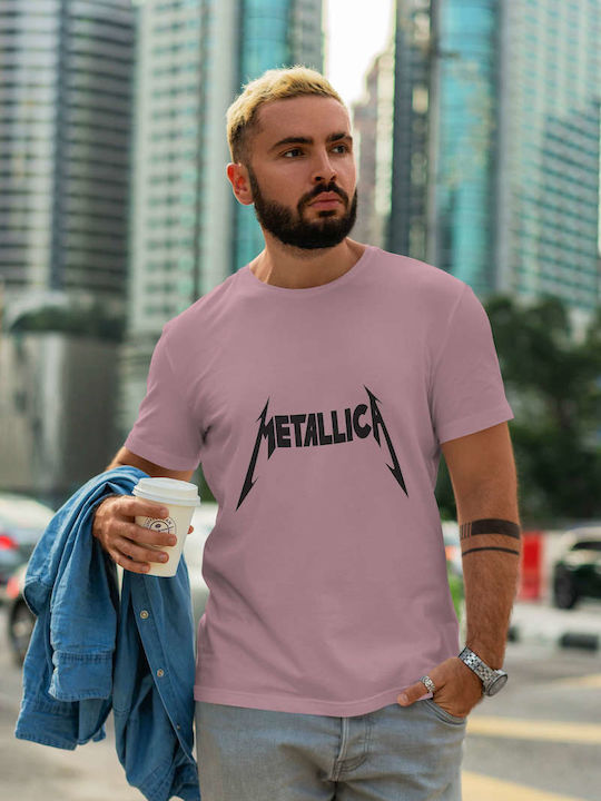 Small T-shirt Metallica Pink Cotton