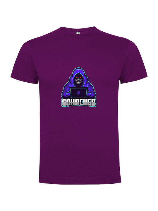 Cyberpunk Hoodie Purple Cotton