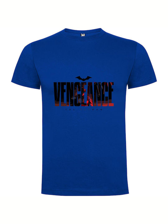 Dark Vengeance: Snyder's Batman T-shirt Batman Blue Cotton