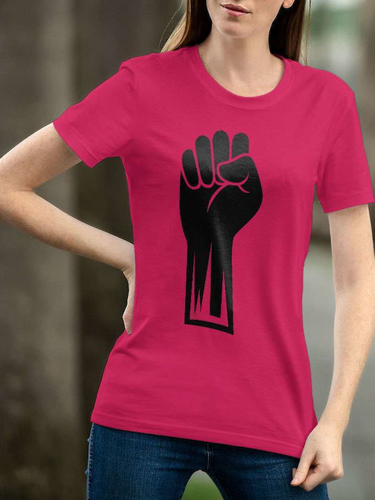 Silhouette Of Superman T-shirt Superman Fuchsie Baumwolle