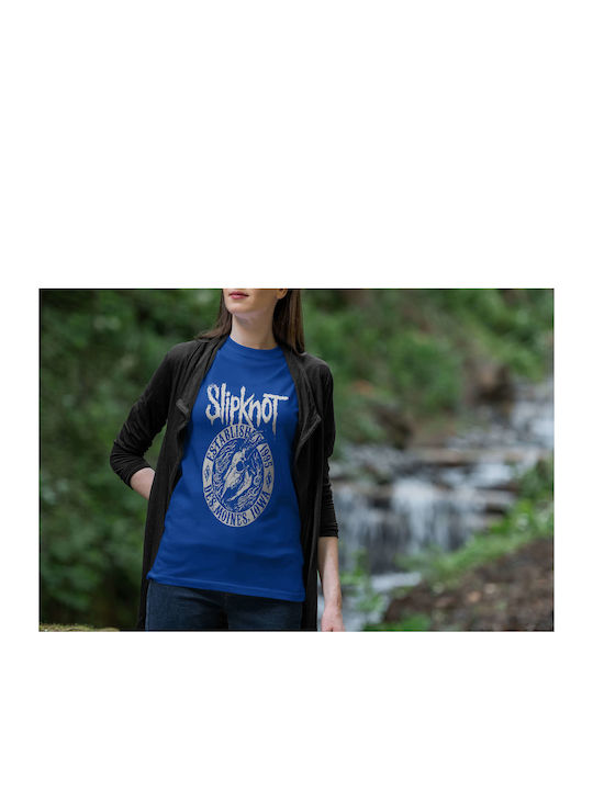 Slipknot 1995 T-shirt Slipknot Blue Cotton