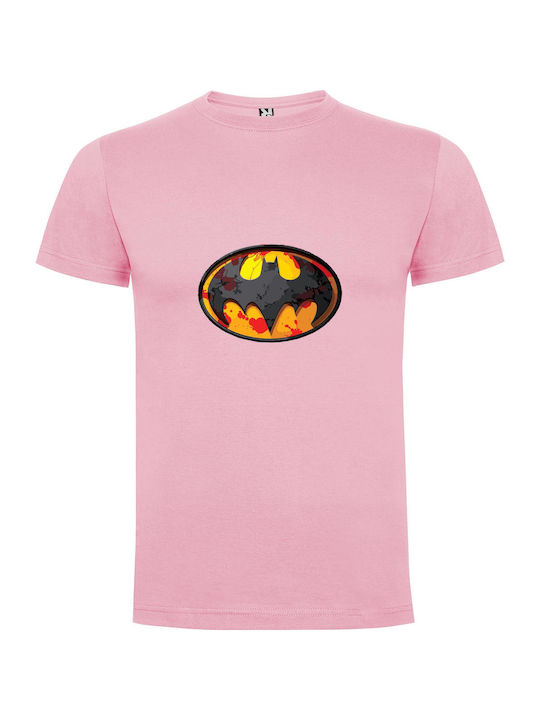 Dynamic Dc Batman Collection T-shirt Batman Ροζ Βαμβακερό