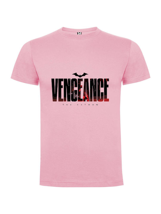 Dark Vengeance: Snyder's Batman T-shirt Batman Pink Cotton