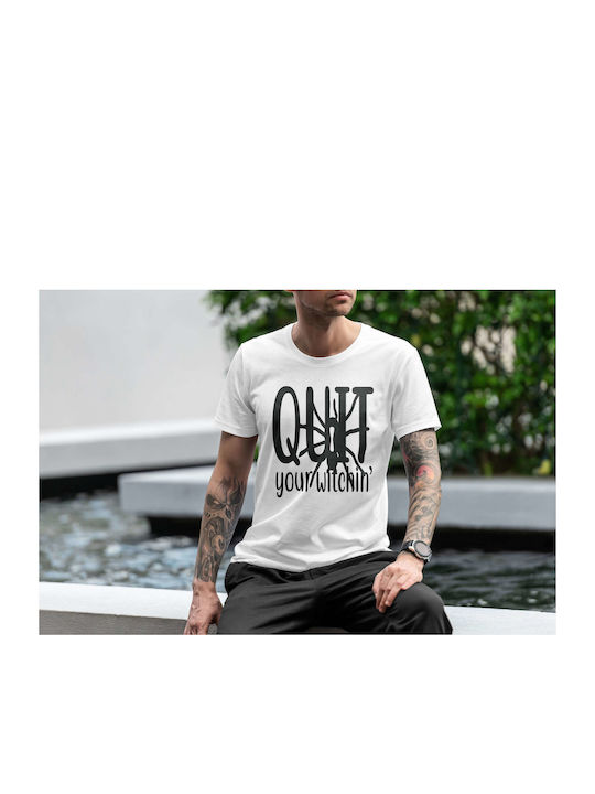 Quit Your Witchin' T-shirt White Cotton