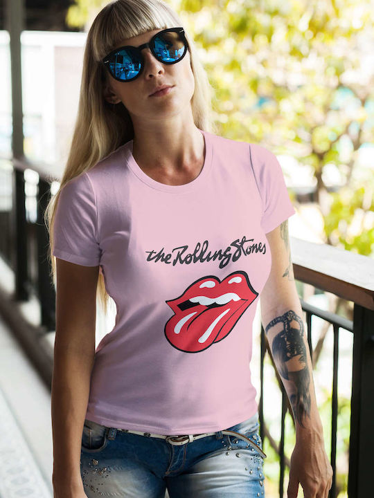 Small T-shirt Rolling Stones Ροζ Βαμβακερό