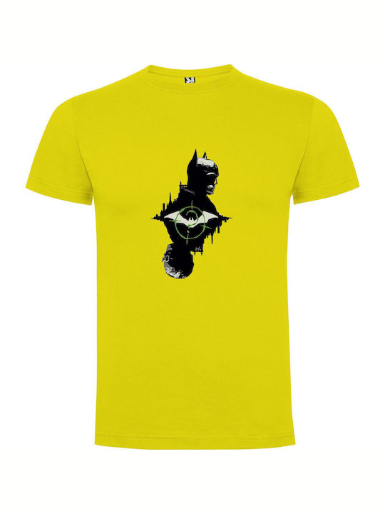 Gotham's Cyberpunk Confrontation T-shirt Yellow Cotton