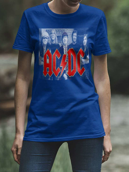 Tricou AC/DC Albastru Bumbac