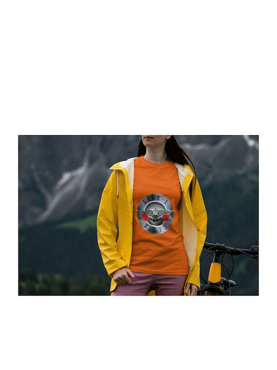 T-shirt Guns N' Roses Orange Baumwolle