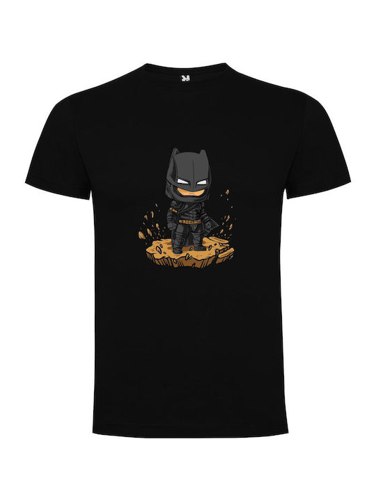 Gothic Batman Evolution T-shirt Batman Μαύρο Βαμβακερό