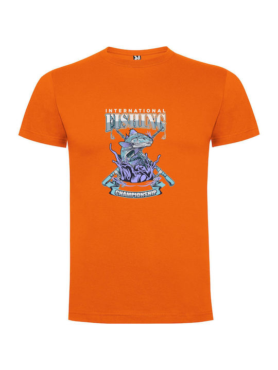 Enviro-fish: Winning Design T-shirt Orange Cotton