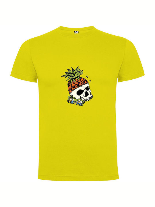 Skullish Paradise Vision T-shirt Yellow Cotton