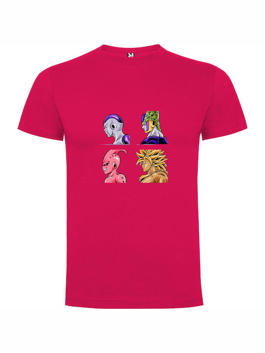 Reign T-shirt Dragon Ball Φούξια Βαμβακερό