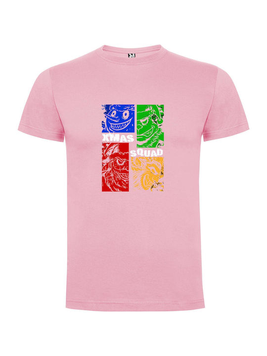 Squad T-shirt Rosa Baumwolle