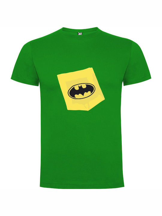 Iconic Batman Logo: Detail+ T-shirt Batman Πράσινο Βαμβακερό