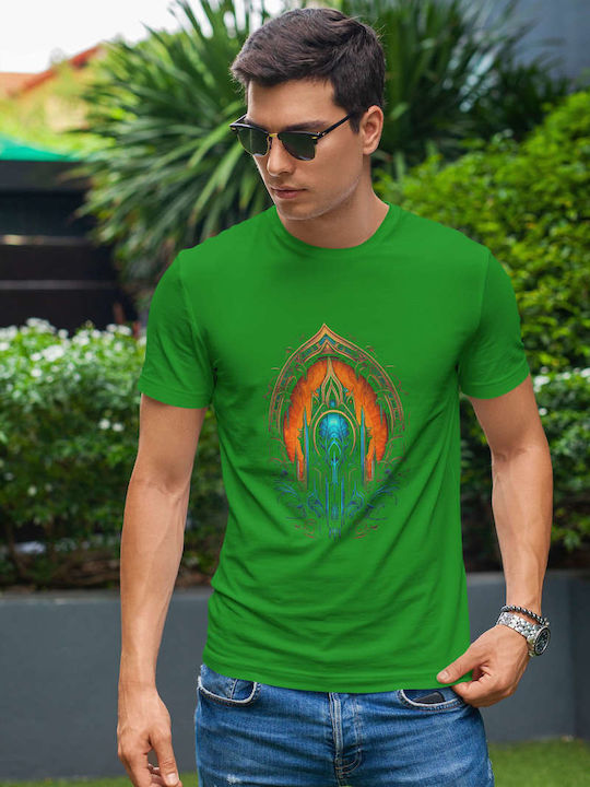 Mystic Emblem T-shirt Green Cotton