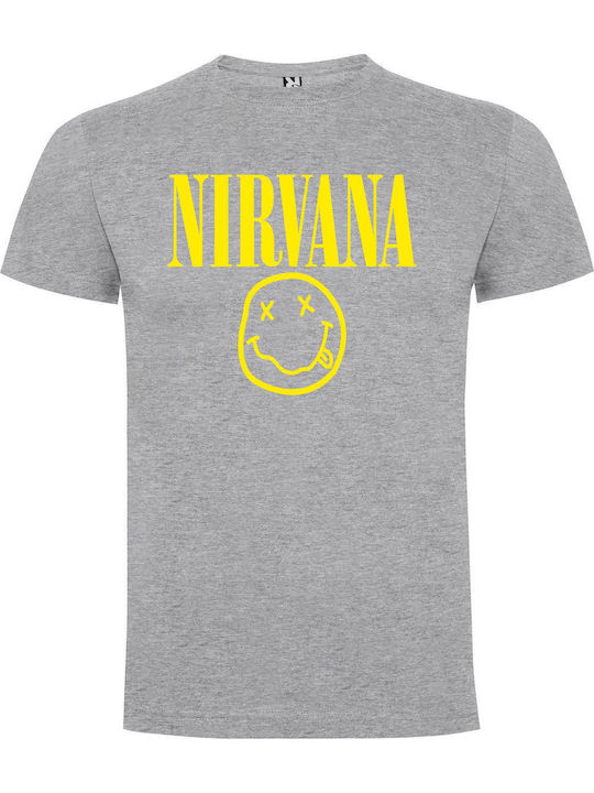 Tricou Nirvana Gri Bumbac