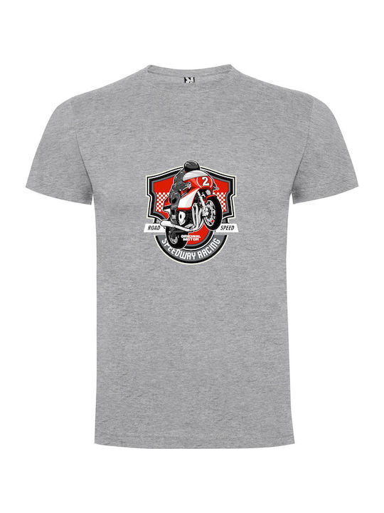 Speedy Café Racer T-shirt Gray Cotton