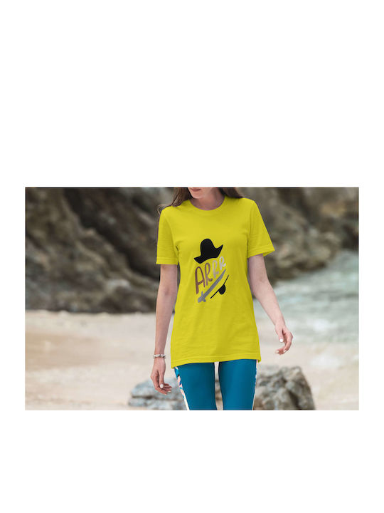 Pirate Arrr T-shirt Yellow Cotton