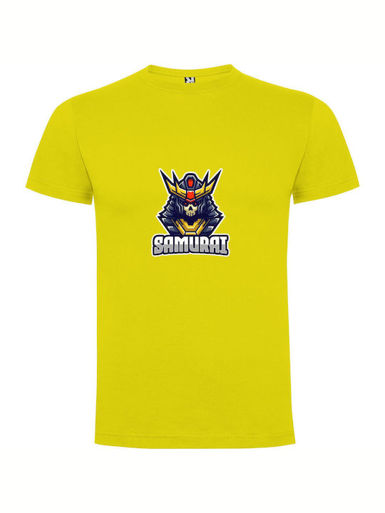 Warrior's Emblem T-shirt Yellow Cotton