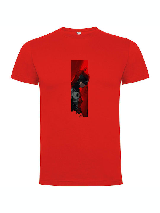 Scarlet Batman Stance T-shirt Batman Red Cotton