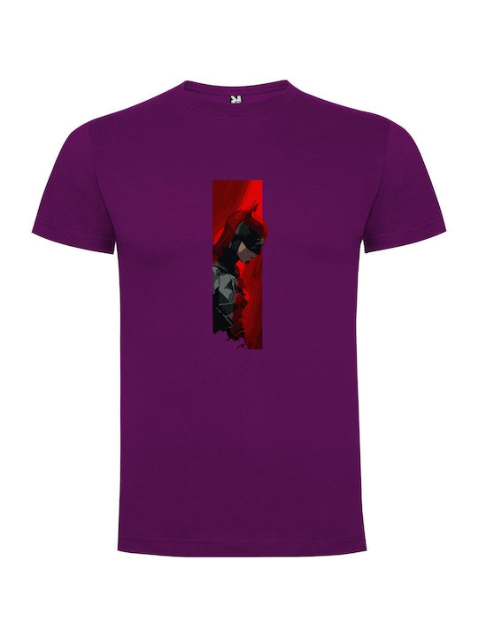 Scarlet Batman Stance T-shirt Batman Purple Cotton