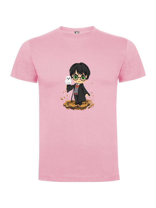 Enchanting Harry Potter Art T-shirt Harry Potter Ροζ Βαμβακερό