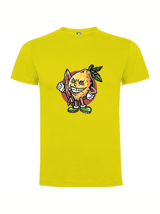 Lemon Surfer Squad T-shirt Yellow Cotton