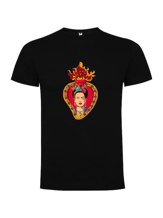 Regal Frida: Transcendent Art T-shirt Frida Kahlo Schwarz Baumwolle