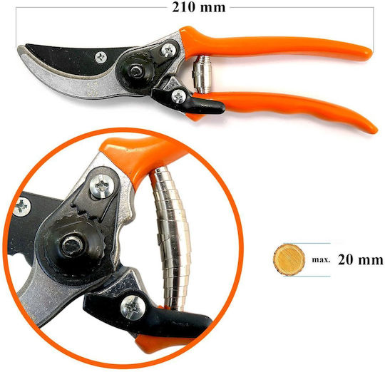 Strend Pro Baumschere Länge 21cm mit Maximalem Schnittdurchmesser 20mm