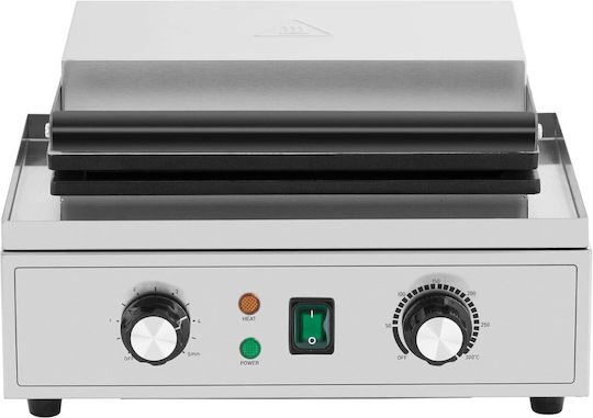 Rectangular Waffle Maker 3 Belgian Waffles Teflon 1500 W