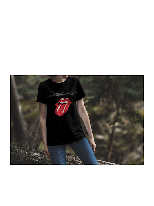 Small T-shirt Rolling Stones Μαύρο Βαμβακερό