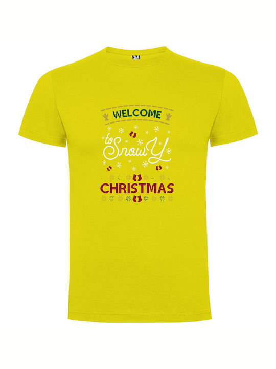 Frosty T-shirt Yellow Cotton